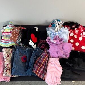 Colorful Kids Clothing Bundle lot or set girls size 12-24 months